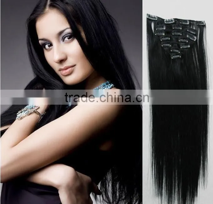 made in China cheap clip in hair extensions
