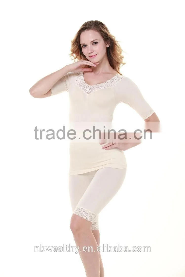 lace shaping slimming leg comfort sleep underwear ,v shape underwear with lace