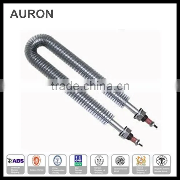 AURON/HEATWELL stainless steel 321 industrial rubber fin element Myanmar/electric cartridge heating element/plastic heater