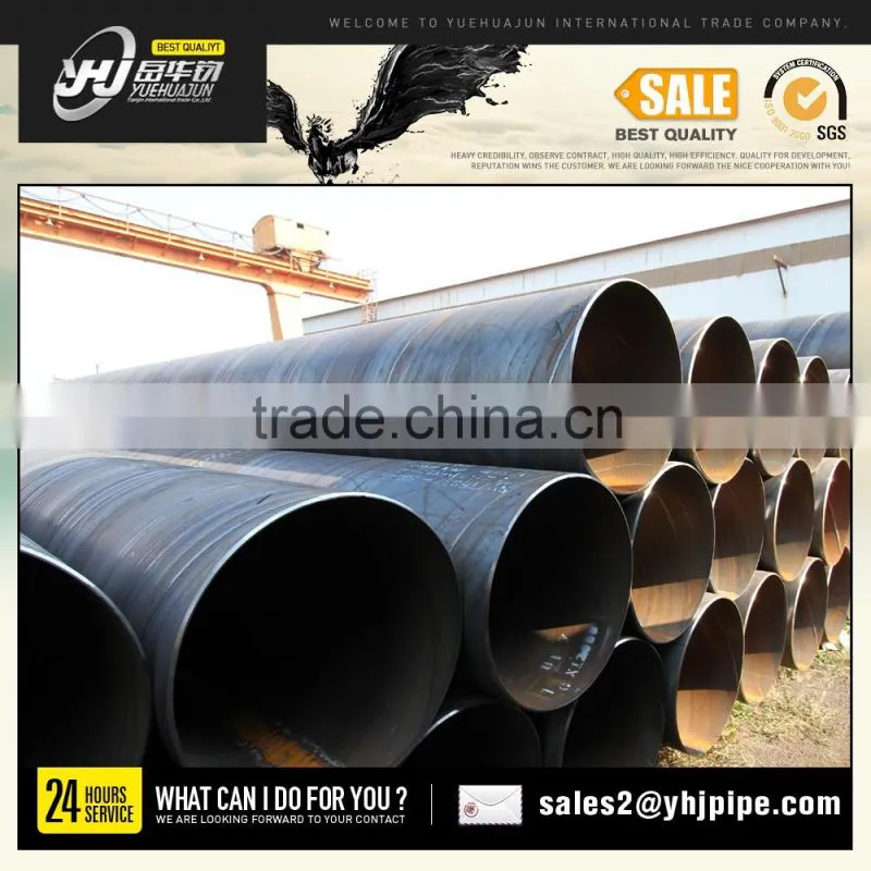 SSAW Pipe producing Mill Spiral Pipe LineSAW FARM IRRIGATION PIPE WITH GOOD PRICE3 to 12m Length, API 5L OIL /GAS PIPE LINE /SPI