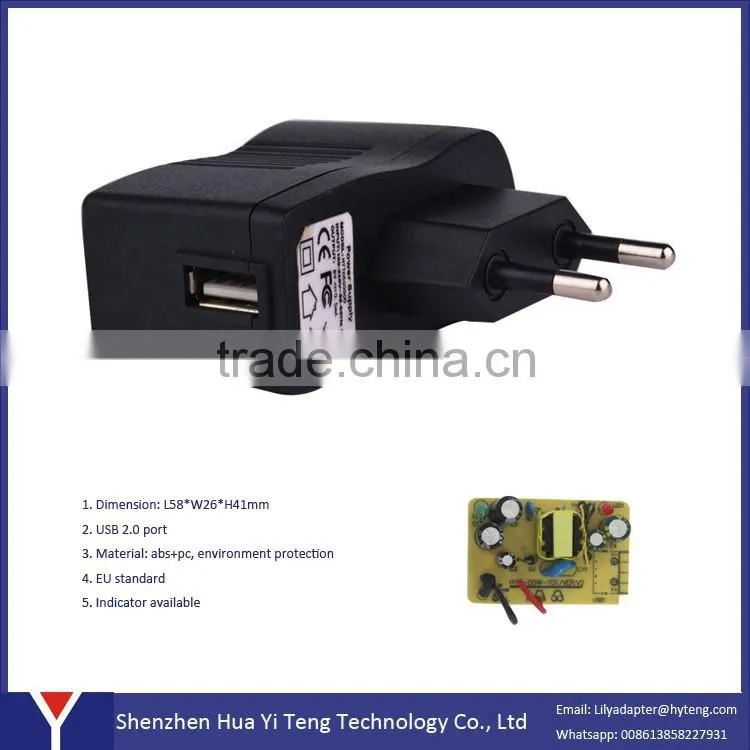 5v 1a Travel Adapter usb Power Adapter for mobile phone