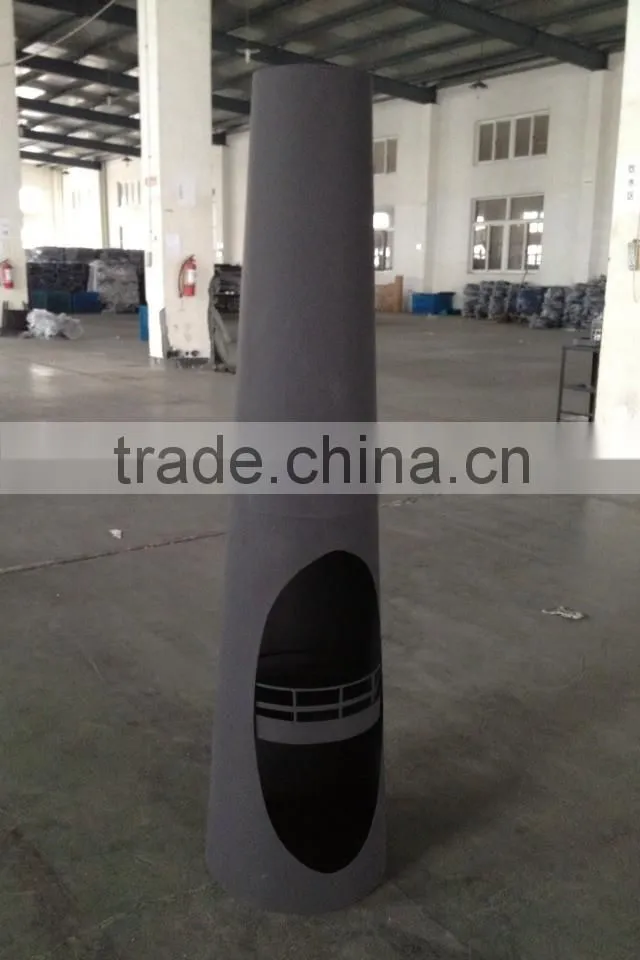 cast iron wood burning chiminea outdoor fireplace with high temprature painted