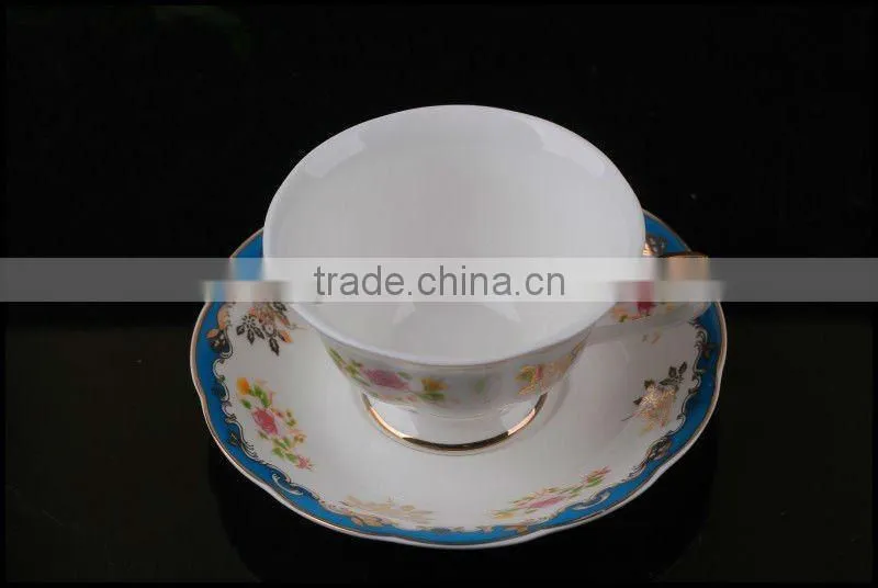 High-grade Romantic colourful handpaingting porcelain coffee cup with beautiful design