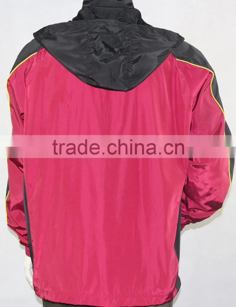 Custom printed waterproof jacket with mesh lining