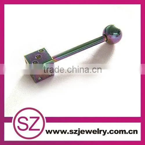 D64 fake barbell piercing