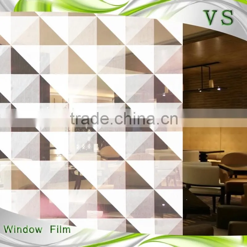 new design white triangle PET gradation film vars window tint tinted plastic roofing sheet