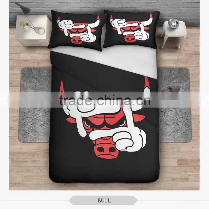 fashion color emoji 3D print bedding sets soft home textile four season collection colorful print funny animal children printing