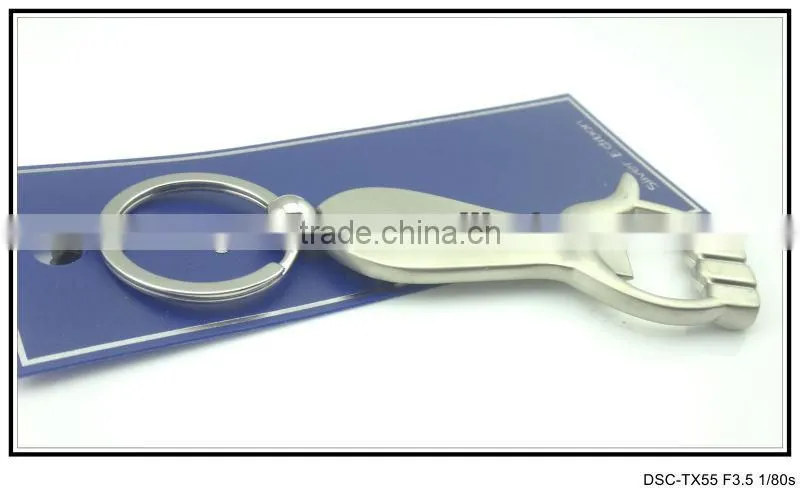Promotional metal beer bottle opener keyring keychain