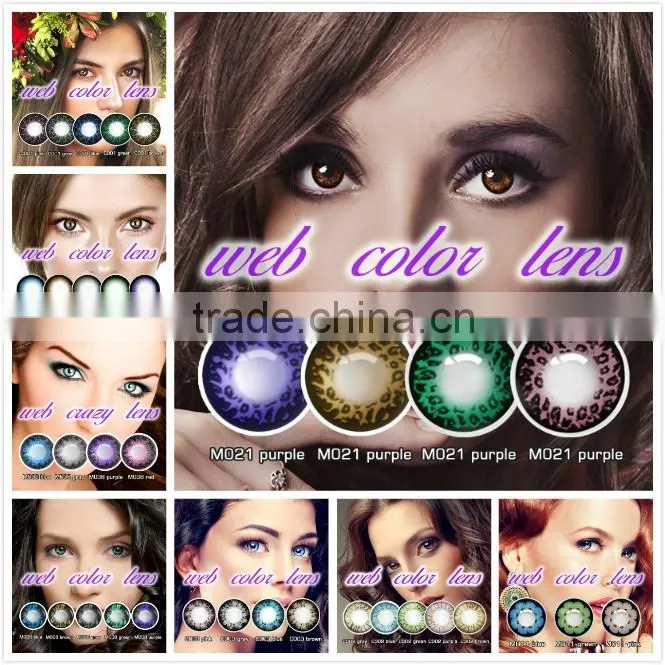 Cheap yearly wholesale color eye solotcica contact lenses with OEM service