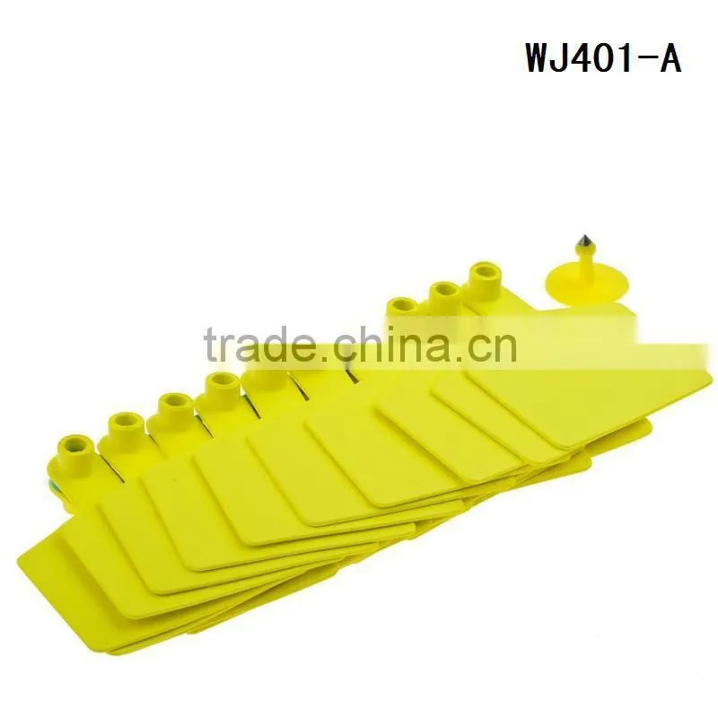 WJ401-A Orange livestock ear tag for Cow