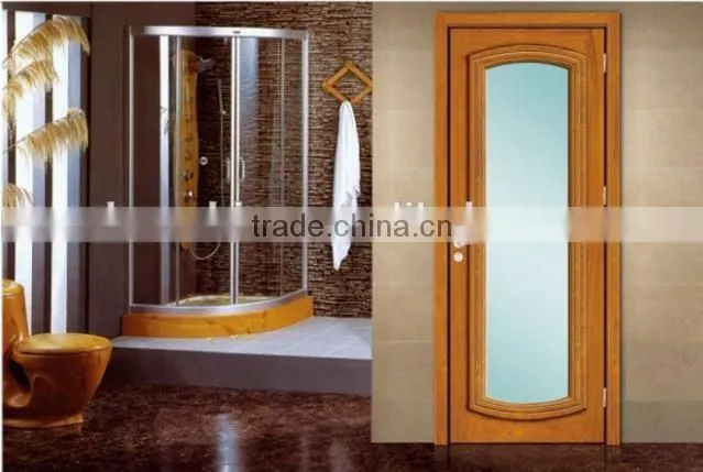 cheap pvc interior doors wood glass door