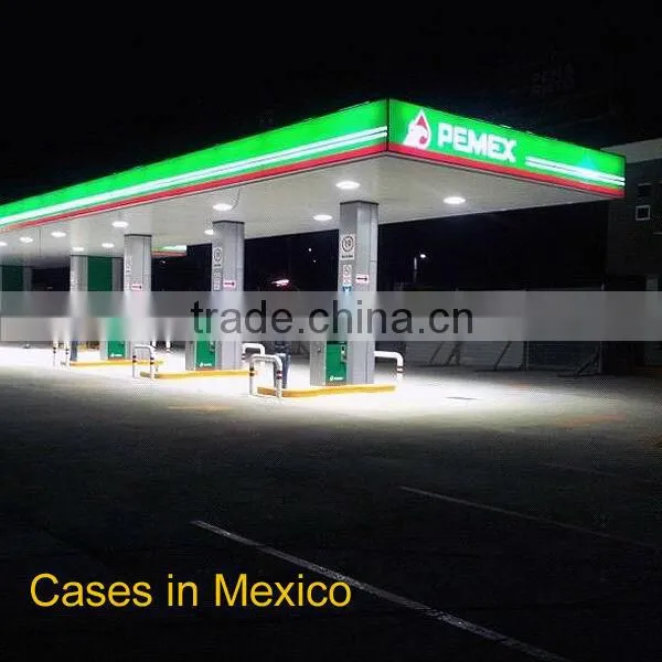NO.1 energy saving 125lm/w gas station led lighting explosion proof lamp 40w led canopy light for gas station