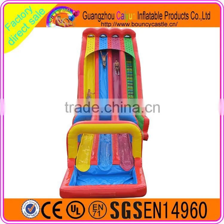 Best quality giant cheap colorful slide/inflatable water slides for sale
