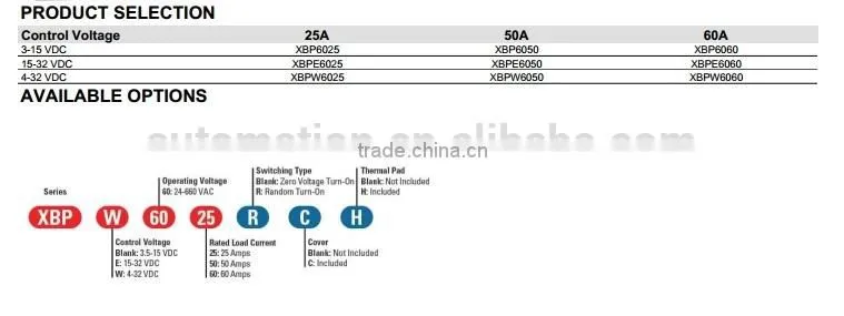 CSR Crydom solid state relay DC control XBP6060C SSR XBPW6060C