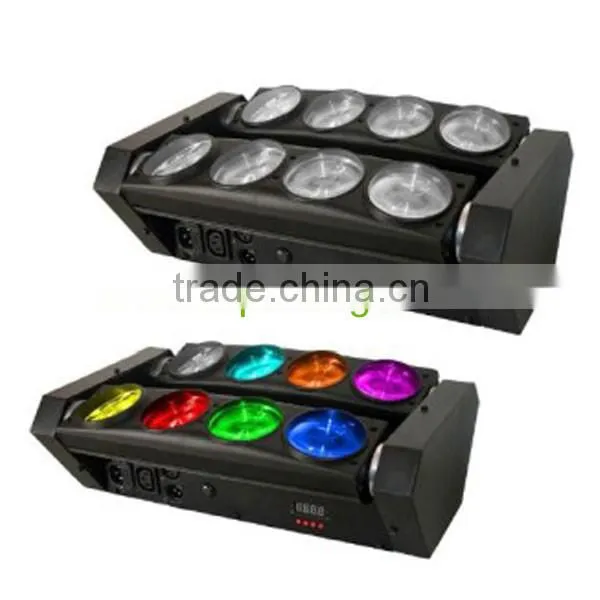 CE&ROHS Proved LED Spider effect dj lights with 8*10W RGBW led