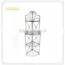 Hot sale sundries storage metal bath kitchen corner shelf