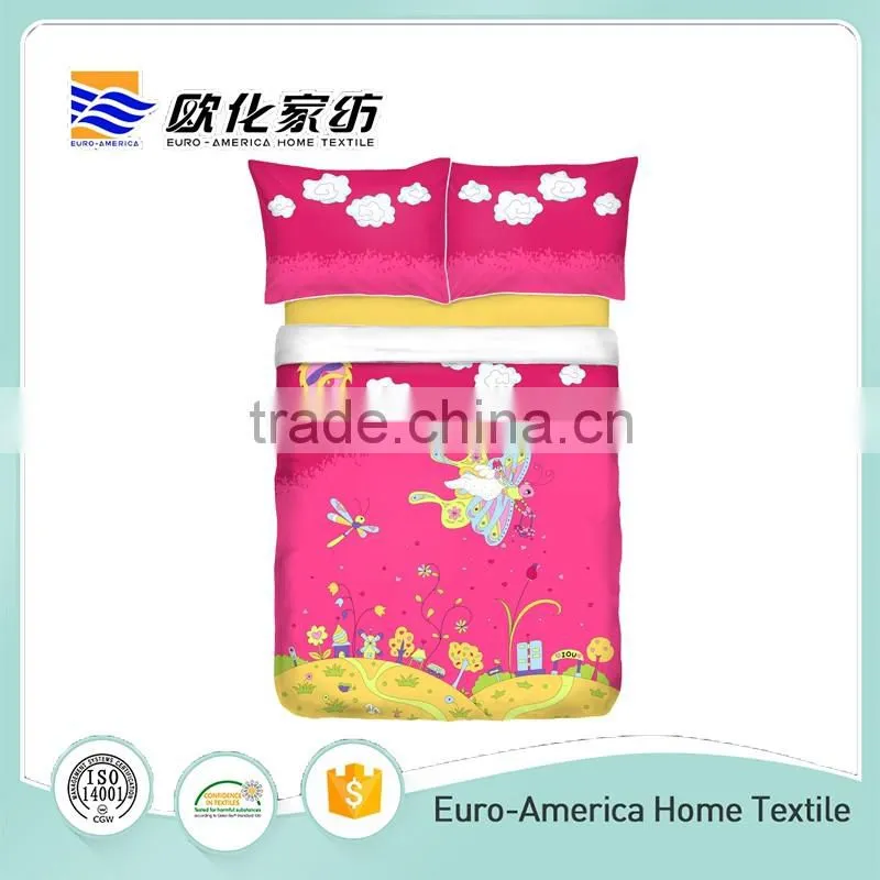 Wholesale Price Hotel Textiles Bedsheet Bedding Set For Girl