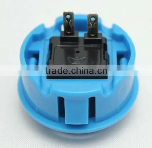 30mm blue plastic arcade game machine push button electric pushbutton switch Momentary game rocker accessories