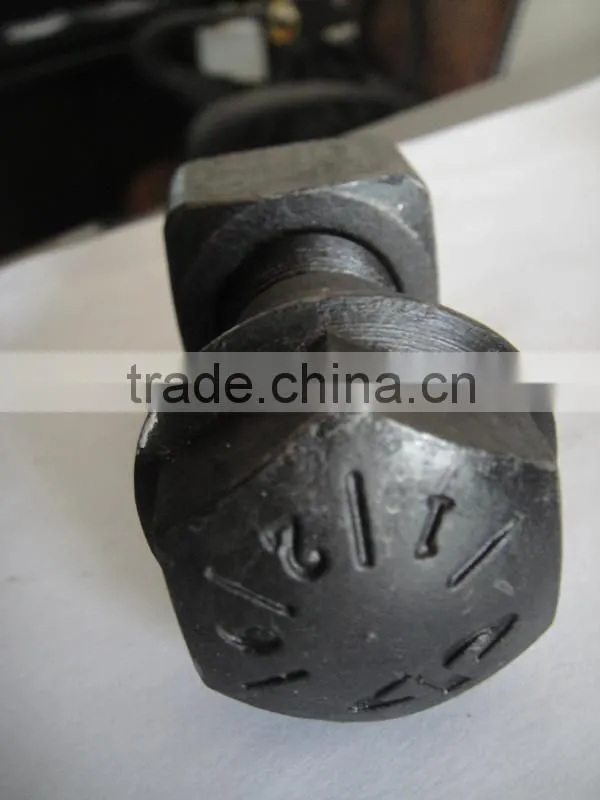 Excavator part track shoe bolt and nut