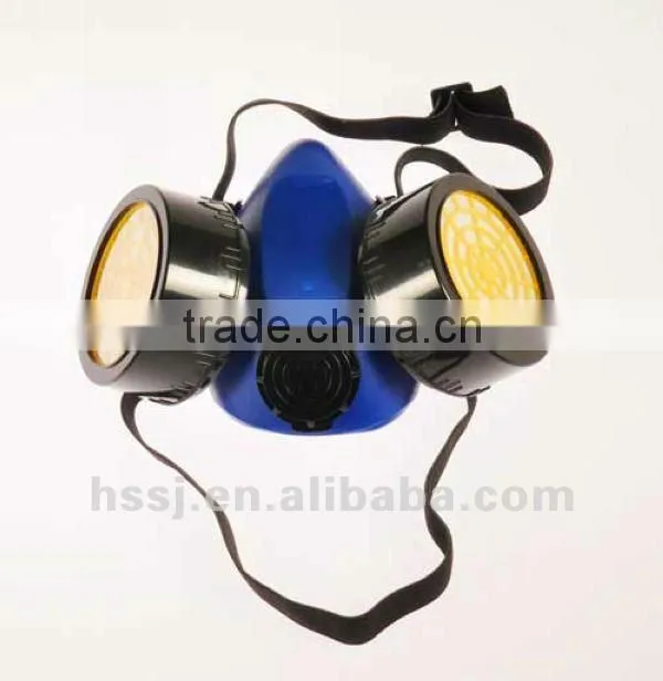 2016 hot selling single cartridge filter gas respirator half face chemical gas respirator with single cartridge filter chemical