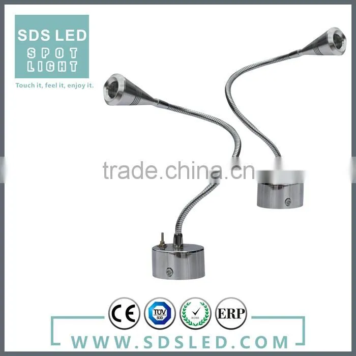 LED spotlightLED jewelry cabinet led light brass aluminum 1W jewelry showcases display LED showcase