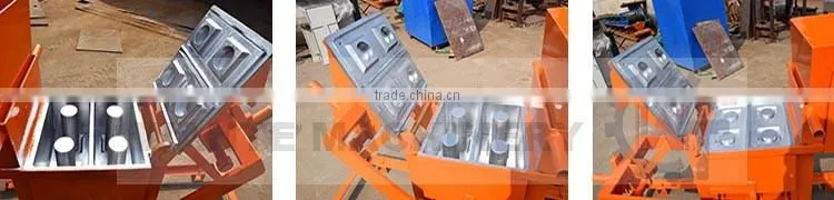 WANTE BRAND good quality WT2-40 manual clay interlocking brick making machine for small business