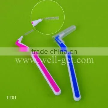 Hot Selling Nylon Interdental Brush/Adult Soft Toothbrush/Dental Gift