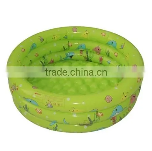 New 30" Tricyclic Inflatable Kids Swimming Bathtub Paddling Ball Pool 3-ring
