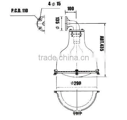 200W IP65 waterproof 110V/220V Marine Boat Flood cargo Light