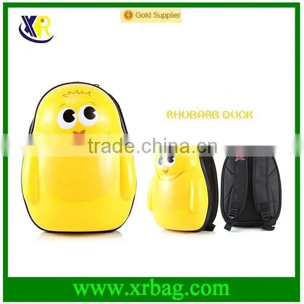 fashion cartoon kids duck hard shell backpack