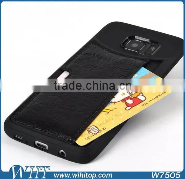 TPU Leather Card Case for S7, for Samsung Galaxy S7 Accessories