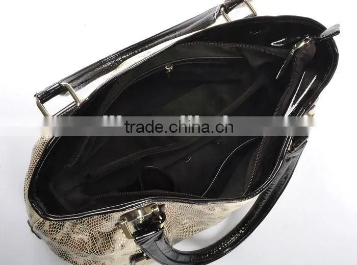Summer Hot 2012! New Fashion Snake-Skin PU Handbag!