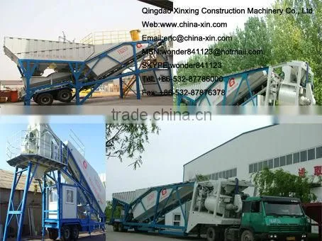 Mobile Concrete Mixing Plant YHZS35 manufacture