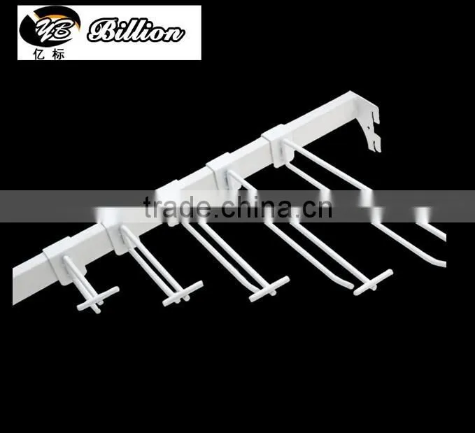High Quality Display Tube bar double line hooks with pirce tag holder