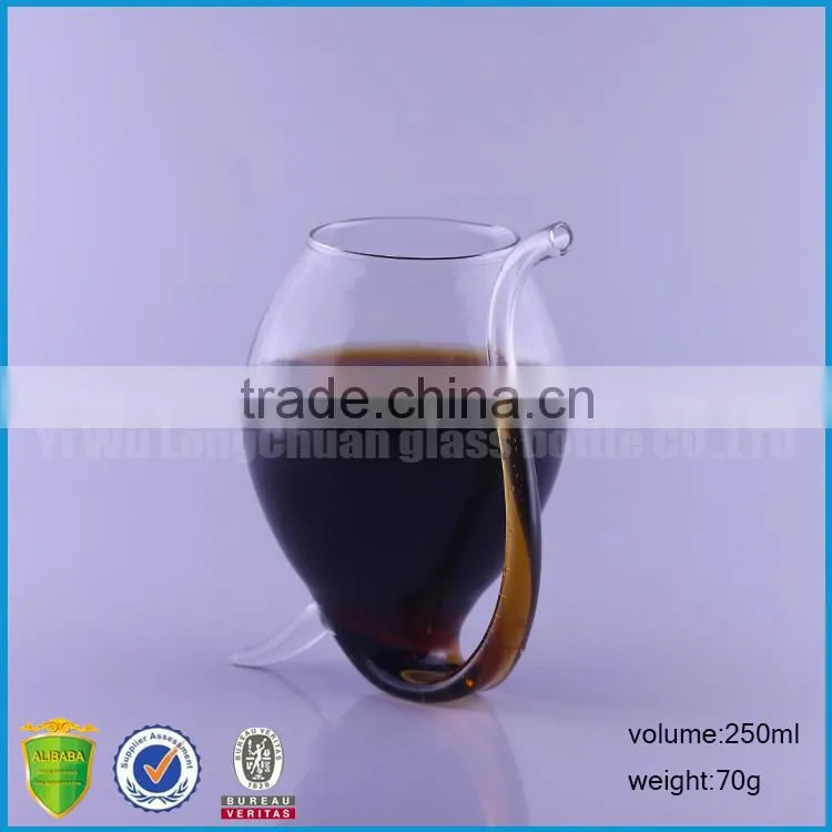wholesale long sucking cups red vampire wine glass for bar drinkware
