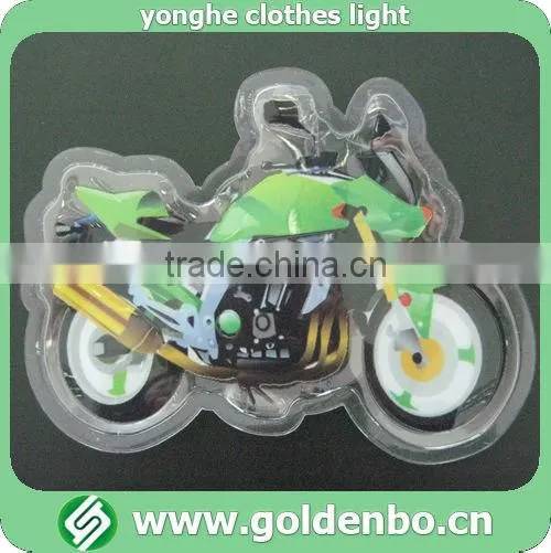 14 years flashing LED PVC patch clothing