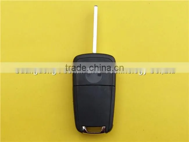2 buttons flip folding remote key fob case shell for Chevrolet Cruze HU100 blade