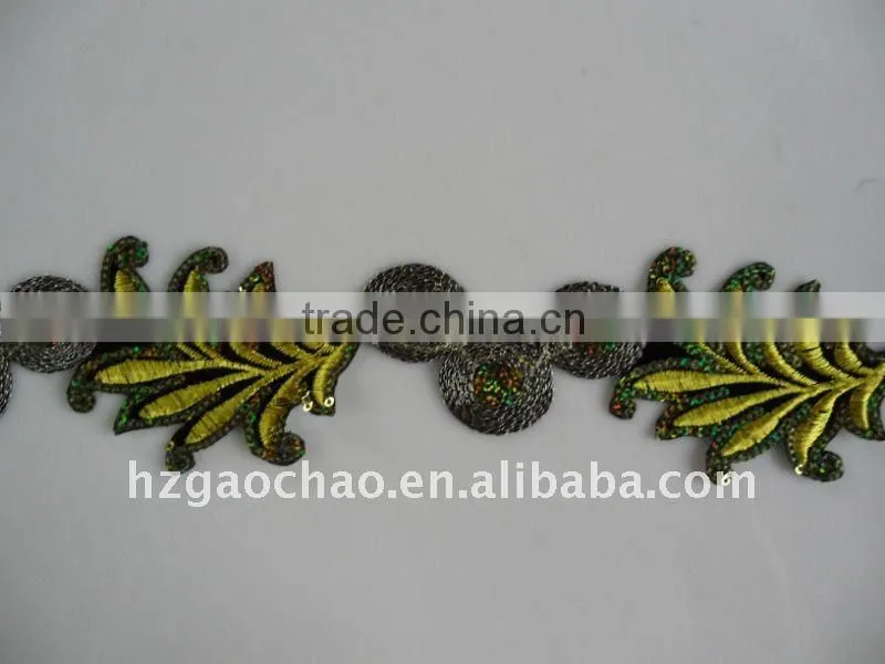 Fashion hand trimming embroidery lace