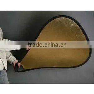 Triangular collapsible portable/handheld reflector discs