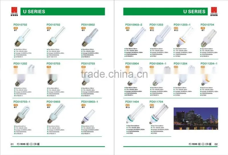 CE ROHS SASO Day Light Spiral 26W 40W Cfl Bulb Raw Material