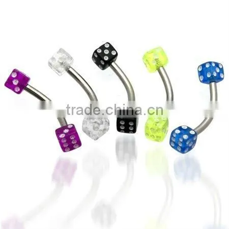 Acrylic Eyebrow Ring jewelry