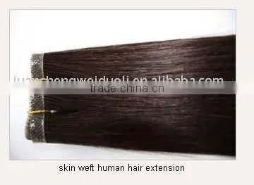 AAA grade Yaki straight Remy hair skin weft hair extension