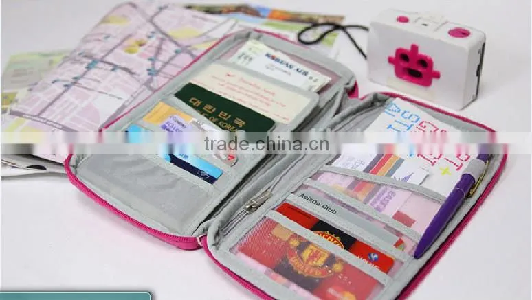 NEW Travel Passport Credit ID Card Document Bag Cash Wallet Purse Holder Case