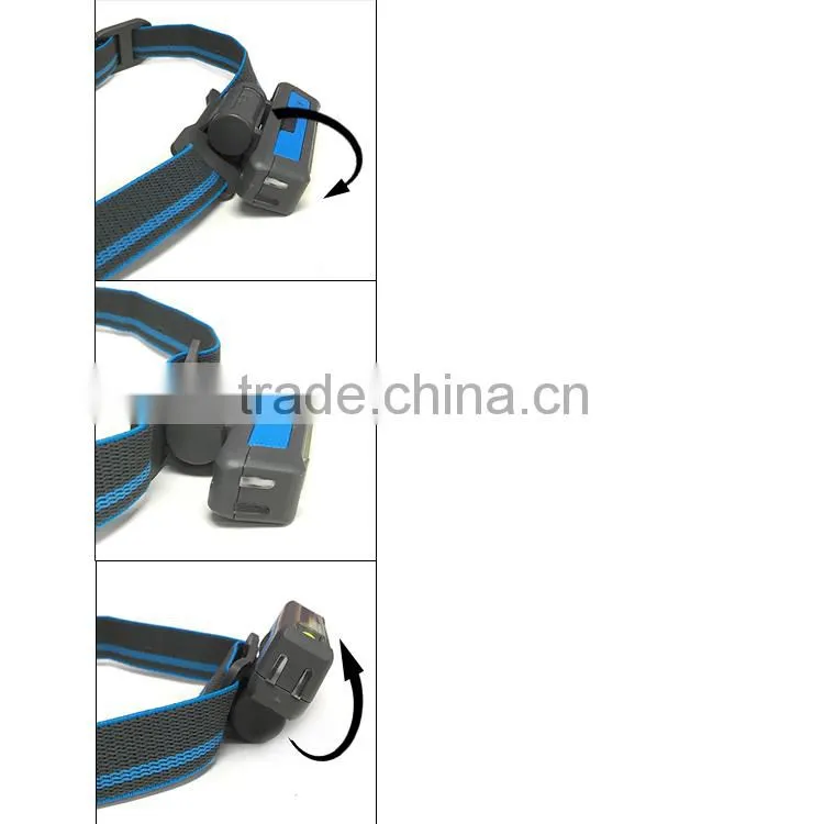 Professsional Lighting Products BT-4901 7 Light Level 3W Head Light, COB USB Head Lamp