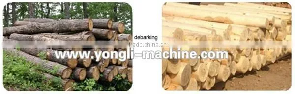 Single double roller automatic wood peeler machine