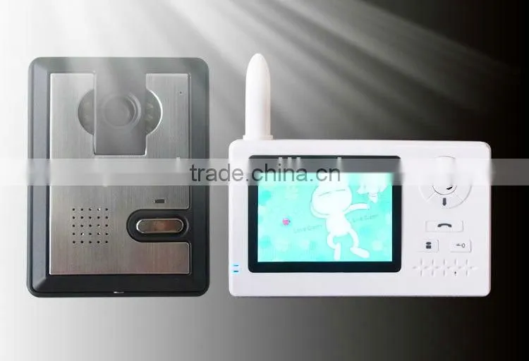 3.5 inch color battery operated intercom system wireless outdoor