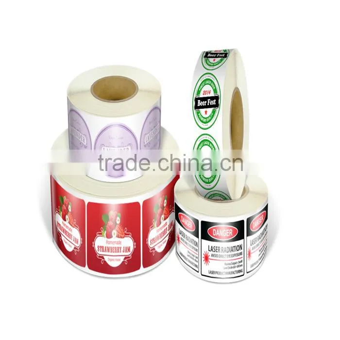 Multi color polyester hologram adhesive sticker label