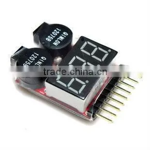 1-8s RC Lipo Battery low voltage Alarm Indicator