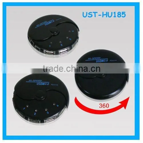 Rotatable 4 port usb hub