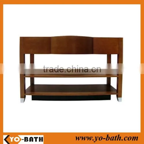 2015 hot selling solid wood hotel bathroom vanity, hotel bathroom furniture